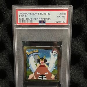 1999 Pokemon Pinsir gold Sticker!